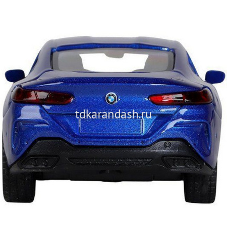 Машина "BMW M850i Coupe" синяя, инерционная, металл 17,5см (свет, звук, откр.двери) JB1251478 от магазина "Карандаш"