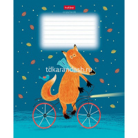 Тетрадь А5 18л клетка "Funny fox" на скобе матовая ламинация 5 дизайнов 18Т5лВ1/068441 от магазина "Карандаш"