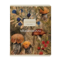 Тетрадь А5 40л клетка "Flora. Forest fairy tale" на скобе матовая ламинация Soft Touch, фольга 7-48- от магазина "Карандаш"