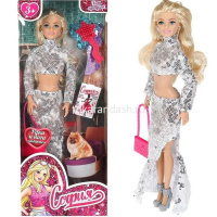 Кукла "София" 29см с сумочкой и расческой подвижная, пластик\текстиль 66001-BF43-S-BB от магазина "Карандаш"