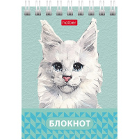 Блокнот А7 40л "Глазки, ушки, носик" клетка, на спирали 6 дизайнов 081186 от магазина "Карандаш"