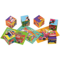 Умные кубики 6шт. "Мы едем на машинках" 978-5-8112-7000-2 от магазина "Карандаш"