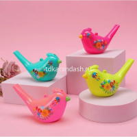 Свисток "Птичка" 9,5х6см со шнурком, пластик, 6 цветов 11307-24 от магазина "Карандаш"