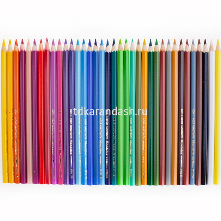 Карандаши акварельные 36 цветов "Mondeluz" шестигранные дерево, картон 3719 от магазина "Карандаш"