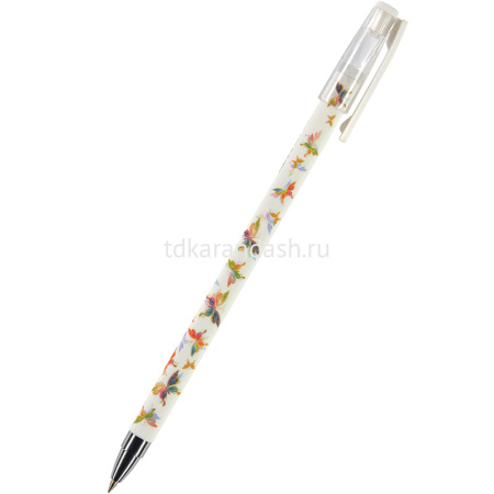 Ручка шариковая "HappyWrite. Бабочки" 0,5мм синяя 20-0145
