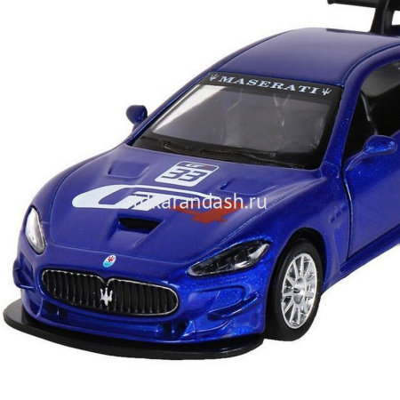 Машина "Maserati Gran Turismo" синяя инерционная, металл 17,5см (свет, звук, откр.двери) JB1200178 от магазина "Карандаш"