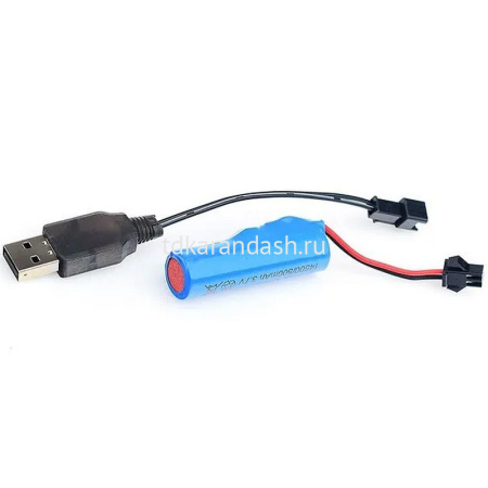 Трактор с прицепом р/у 42х9х11см с аккумулятором, пластик (свет) XD625-5A от магазина "Карандаш"