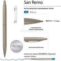 Ручка шариковая "San Remo" 1,0мм синяя, автомат, корпус шампань, металл 20-0249/19 от магазина "Карандаш"
