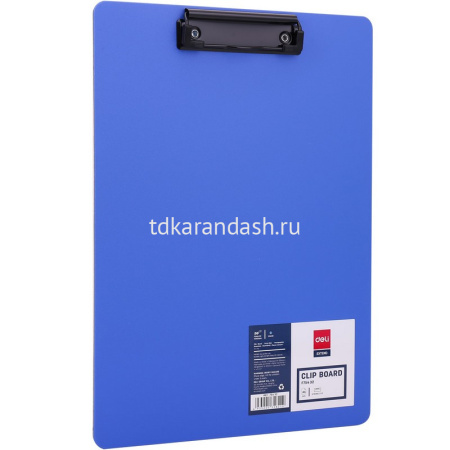 Планшет с зажимом А4 полипропилен синий EF75432 от магазина "Карандаш"