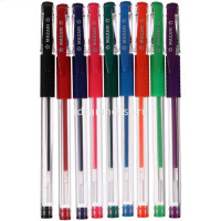 Ручка гелевая 0,6-0,9мм "LIPARI" чернила ассорти, резиновый грип, корпус пластик M-5510-50/1 от магазина "Карандаш"