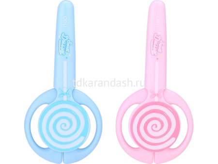 Ножницы детские 13,4см "Lollipop" сталь, ручки пластик, в футляре, 2 цвета E6069 от магазина "Карандаш"