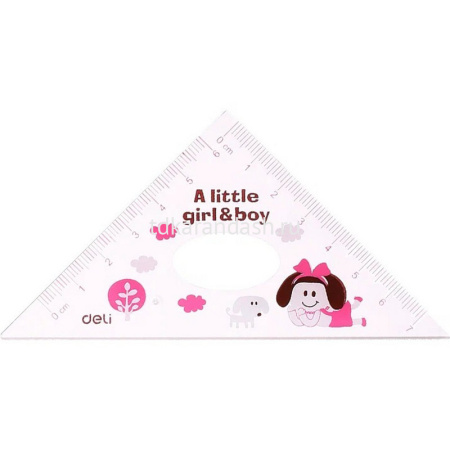 Набор чертежный 7 предметов (циркуль, линейка, транспортир, угольники, карандаш, ластик) Е9614 от магазина "Карандаш"