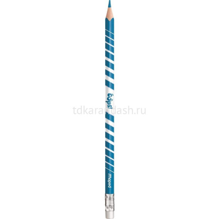 Карандаши 24 цвета "Color'Peps Oops" трехгранные пластиковые, с ластиком, картон 832824 от магазина "Карандаш"