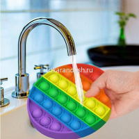 Игрушка-антистресс "Pop it" 12,7см круг, разноцветный M-9977 от магазина "Карандаш"