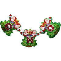 Гирлянда "С Новым годом. С Дедом Морозом" картон Y10142-24 от магазина "Карандаш"