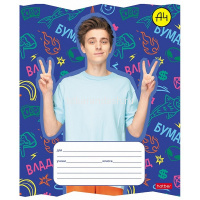 Тетрадь А5 18л линия "Влад А4" на скобе 5 дизайнов 072781 от магазина "Карандаш"