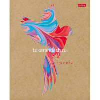 Тетрадь А5 96л клетка "Ebru animals" на скобе крафт-обложка 5 дизайнов 96Т5В1/063292 от магазина "Карандаш"