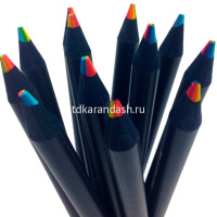 Картинка Карандаш многоцветный 4 цвета, круглый черный корпус, дерево 11764-24 от магазина "Карандаш" Карандаш многоцветный 4 цвета, круглый черный корпус, дерево 11764-24 от магазина "Карандаш"