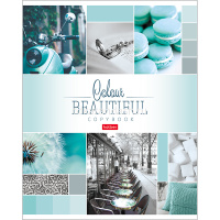 Тетрадь А5 96л клетка "Beautiful colour" на скобе 5 дизайнов 96Т5В1/046858 от магазина "Карандаш"
