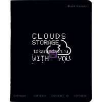 Тетрадь А5 48л клетка "Life interface" на скобе матовая ламинация Soft Touch 5 дизайнов 7-48-1279 от магазина "Карандаш"