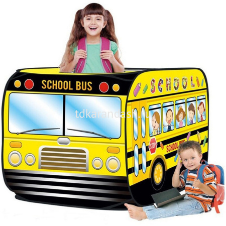 Детская игровая палатка "Школьный автобус" 112х72х72см Y6216-17