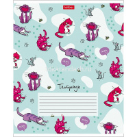 Тетрадь А5 18л клетка "Забавные истории" на скобе 5 дизайнов 18Т5В1/067612 от магазина "Карандаш"