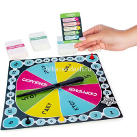 Игра настольная "Квизмания" 29х29см (игровое поле со стрелкой, 200 карточек, 5 фишек) 2304C от магазина "Карандаш"