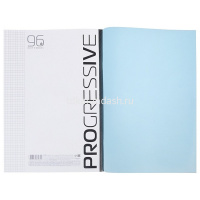 Тетрадь А4 96л клетка "Progressive. Бирюзовая" на скобе, пластиковая обложка 96Т4В1/084964 от магазина "Карандаш"
