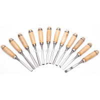 Набор стамесок 12шт 28см металл/дерево Y6288-17 от магазина "Карандаш"