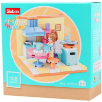 Конструктор "Румбокс. Кухня" 108 деталей 14х14х6см пластик (1 фигурка) M38-B0757A от магазина "Карандаш"