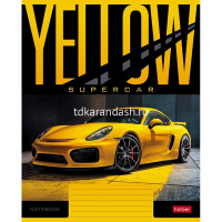 Тетрадь А5 18л клетка "YELLOWsupercar" на скобе 5 дизайнов 18Т5В1 от магазина "Карандаш"