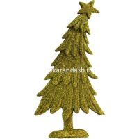 Ёлочное украшение "Елка" 12см золото/серебро Y718-11 от магазина "Карандаш"