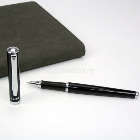 Ручка РЧ "Sterling" 0,7мм синяя, корпус черный/серебро, металл, в футляре K611A-LR7 от магазина "Карандаш"