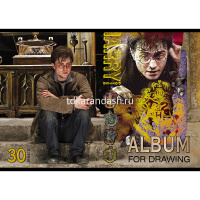 Альбом для рисования А4 30л "Гарри Поттер" на скобе 5 дизайнов 30А4В/062243 от магазина "Карандаш"