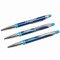 Ручка РШ "Bali" синий/голубой, корпус алюминий, отделка - хром 15BP0006-030 от магазина "Карандаш"