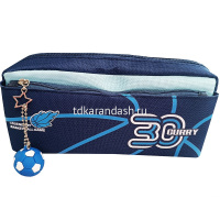 Пенал "Sport" 20,5х10х6см прямоугольный, 1 отделение, 1 карман, текстиль, с брелком, 3 цвета 11669-2 от магазина "Карандаш"