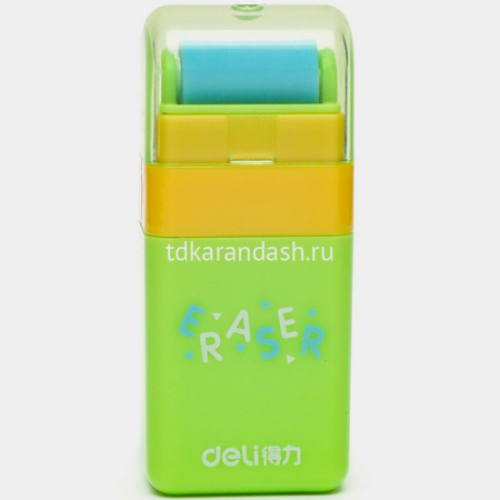 Ластик 60x26x16мм с липким роликом д/удаления остатков ластика, пластик VP154 от магазина "Карандаш"