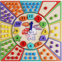 Картинка Игра логическая "Часы. Подбери цвета" 31х31см 100 предметов, дерево XJ4111 от магазина "Карандаш" Игра логическая "Часы. Подбери цвета" 31х31см 100 предметов, дерево XJ4111 от магазина "Карандаш"