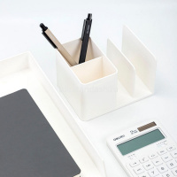 Подставка-органайзер "Nusign" 12х15,5х9,5см 4 отделения, пластик, белая ENS950WHITE от магазина "Карандаш"