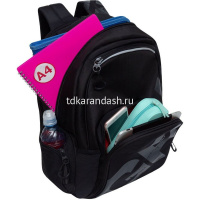 Рюкзак 32х42х22см, 1100гр, 2 отделения, 4 кармана, черный RU-423-14/4 от магазина "Карандаш"