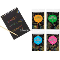 Альбом с гравюрами 10х14см 12л. (в комплекте бамбуковый штихель) M-4287 от магазина "Карандаш"