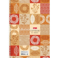 Тетрадь А4 80л клетка "Скандинавские узоры" жесткая подложка на гребне 4 дизайна 80Т4тВ1гр/066226 от магазина "Карандаш"