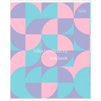 Тетрадь А5 48л клетка "Коктейль цвета" на скобе, 5 дизайнов 48Т5В1/066279 от магазина "Карандаш"