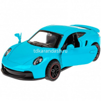 Машина "Porshe 911 turbo" бирюзовая, инерционная, металл 10,5см (открывающиеся двери) 2208C0360-R2 от магазина "Карандаш"