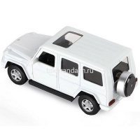 Машина "Mercedes-Benz G350d" белая, инерционная, металл 17,5см (свет, звук, откр.двери) JB1200182 от магазина "Карандаш"