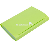 Папка на кнопке 12 отделений "Vivid" А6 0,17мм пластик, салатовый E5561 от магазина "Карандаш"