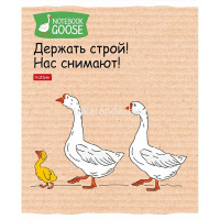 Тетрадь А5 48л клетка "Гусь-веселюсь. Выпуск №2" на скобе 5 дизайнов 48Т5В1/078789 от магазина "Карандаш"