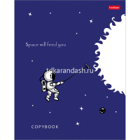 Тетрадь А5 48л клетка "Вселенная" на скобе 3D лак матовая ламинация 5 дизайнов 48Т5лолВ1/052074 от магазина "Карандаш"