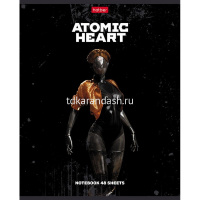 Тетрадь А5 48л клетка "Atomic Heart №2" на скобе 5 дизайнов 48Т5В1/084376 от магазина "Карандаш"