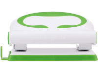 Дырокол 10л 2-отв, d-6мм, с линейкой, пластик, салатовый E0112 от магазина "Карандаш"